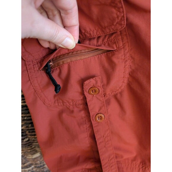 REI UPF 30+ Cargo Knee Length Skirt Women's 16 Orange Gorpcore Hiking Camping - Picture 4 of 12